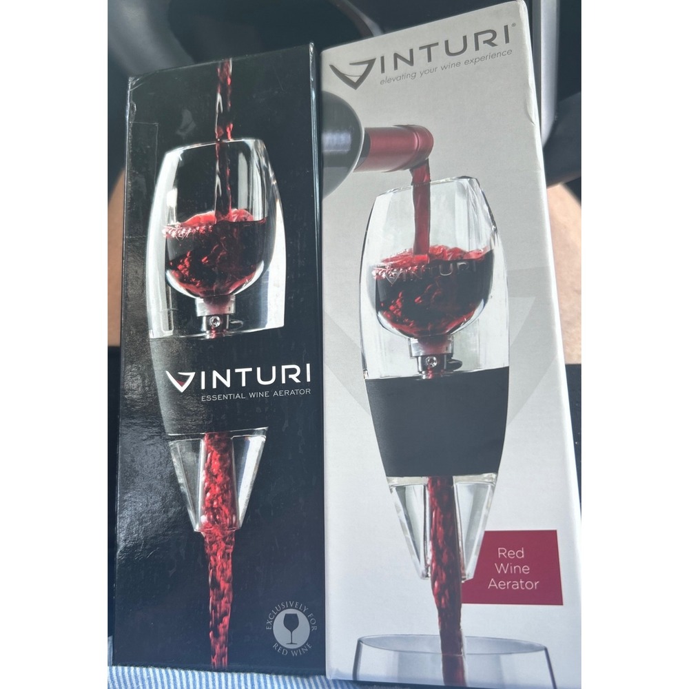 Set of 2 Vinturi Essential Red Wine Aerator V1010 New in Box Instant Decanter